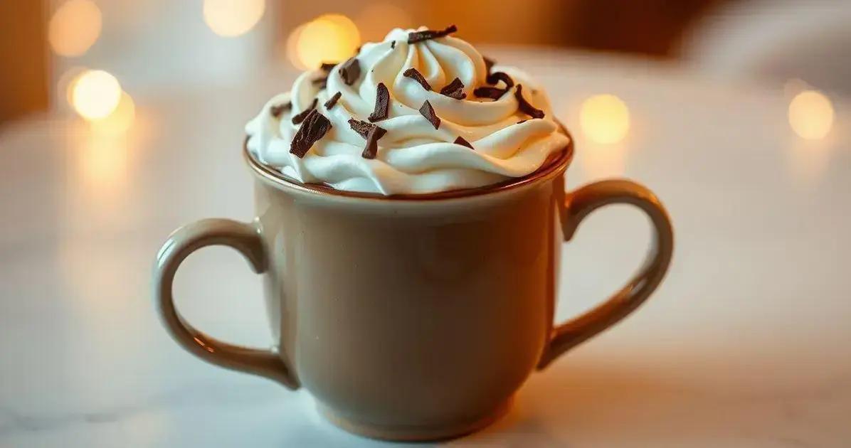 Chocolate Quente Beijo de Inverno: Cremoso com Toque de Leite Condensado