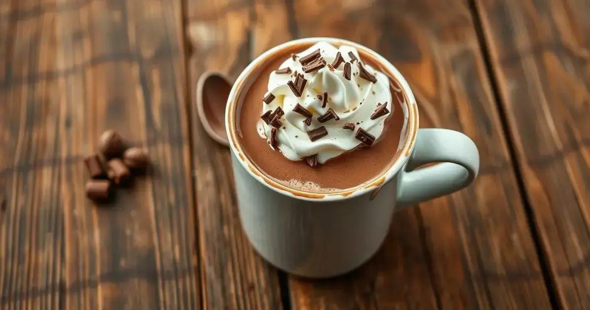 Chocolate Quente Encanto de Avelã: Cremoso, Doce e Apaixonante