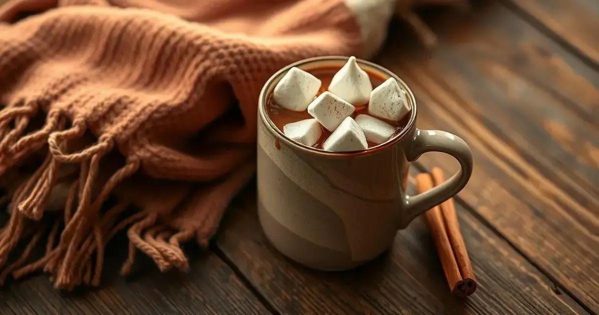 Chocolate Quente Fim de Festa: Cremoso com Marshmallows Dourados
