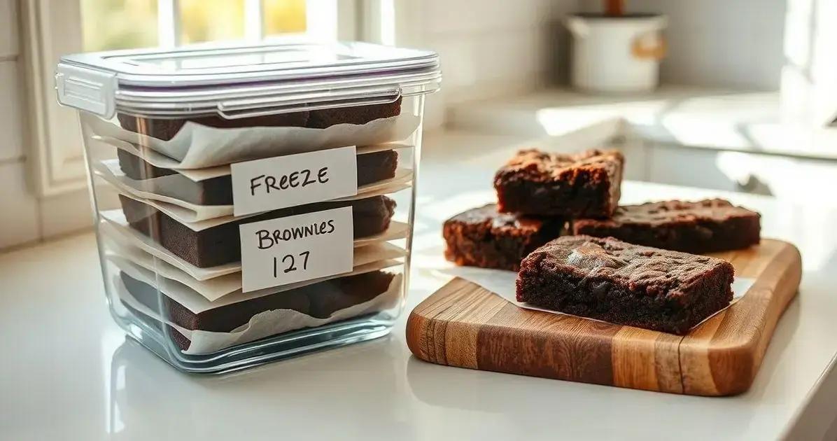 Como Armazenar o Brownie