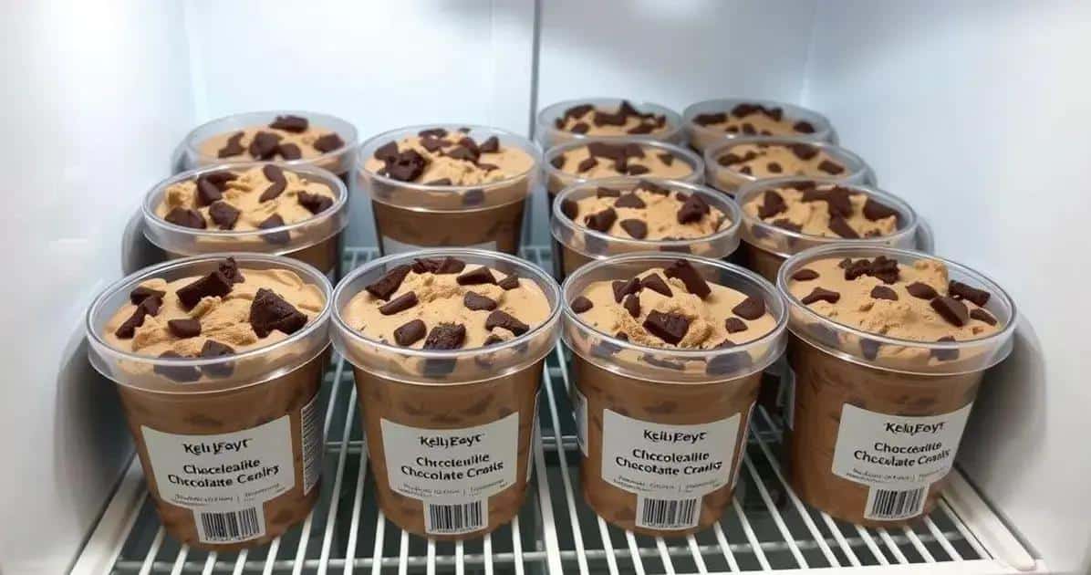 Como Armazenar o Chocolate Gelado com Pedaços