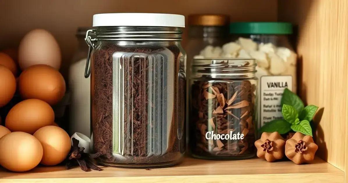 Como conservar suas raspas de chocolate decorativas
