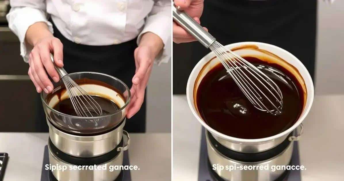 Como corrigir uma ganache talhada
