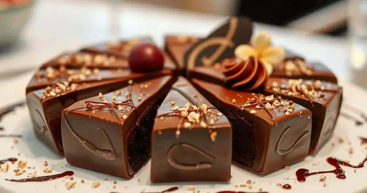 Como Cortar Sobremesas com Chocolate Sem Estilhaçar Tudo