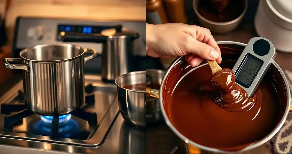 Como evitar que o chocolate fique esbranquiçado durante o derretimento