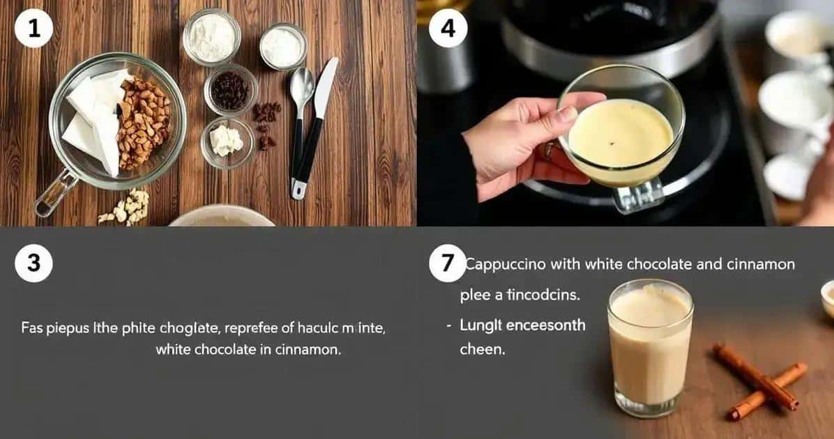 Como preparar o Cappuccino com Chocolate Branco e Canela