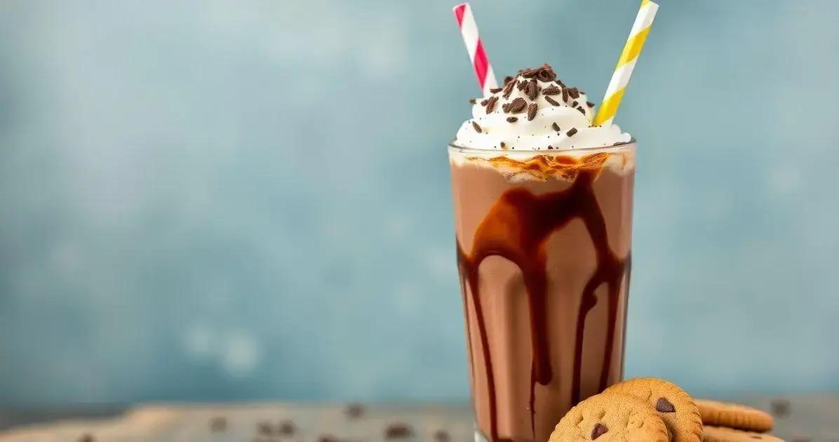 Como Servir a Bebida Gelada de Chocolate