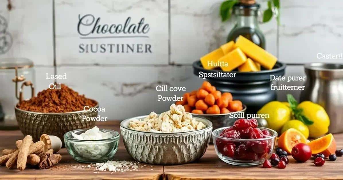 Como substituir ingredientes em receitas com chocolate