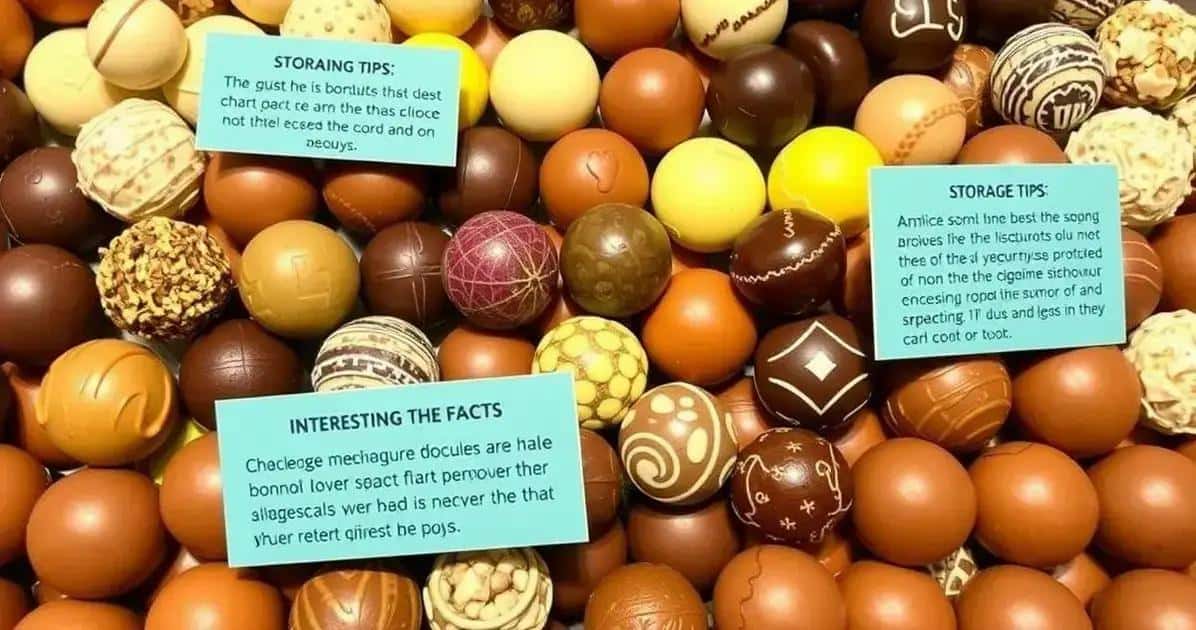 Curiosidades sobre bombons e armazenamento