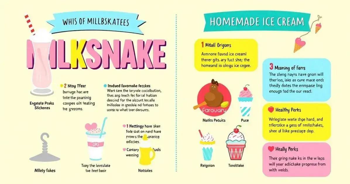 Curiosidades sobre milkshake e sorvete caseiro
