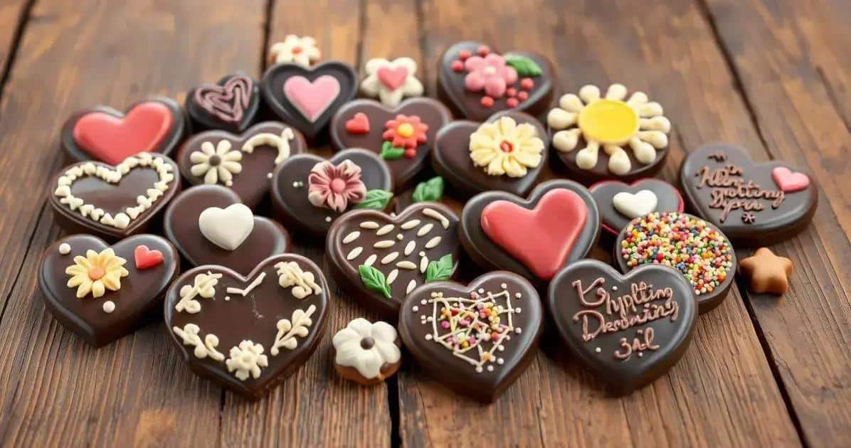 Decorando suas plaquinhas de chocolate
