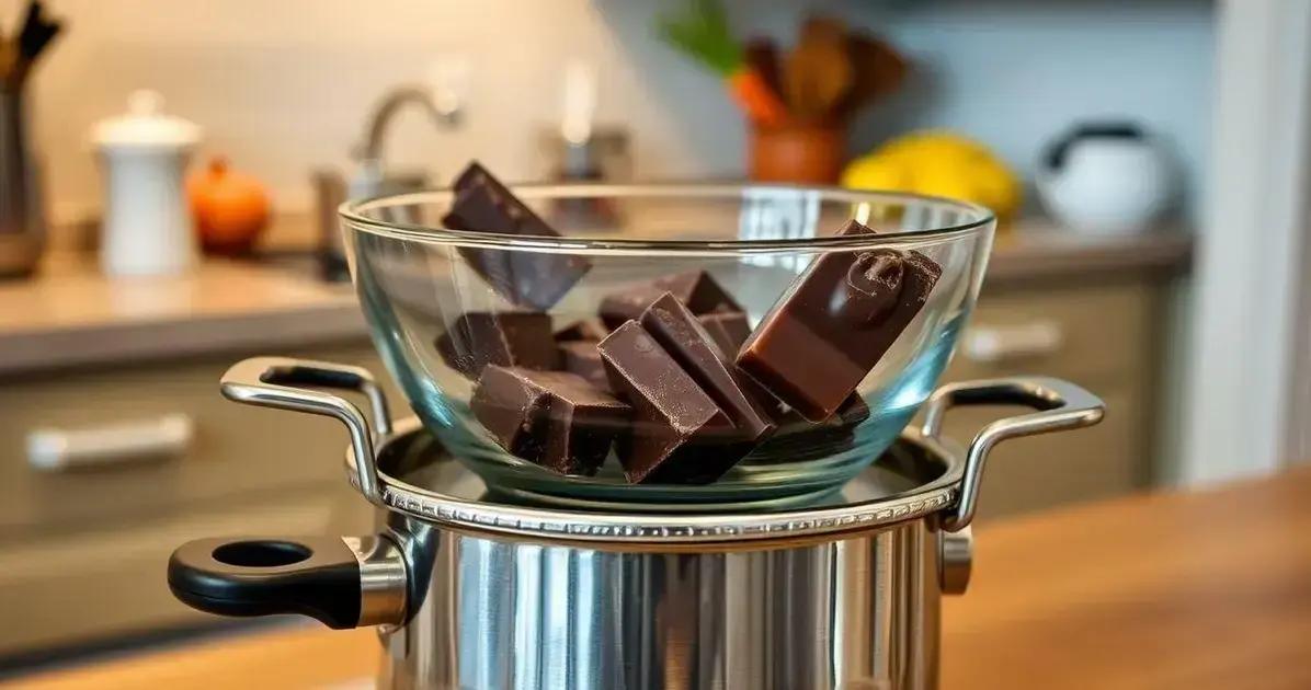 Derretendo Chocolate em Banho-Maria