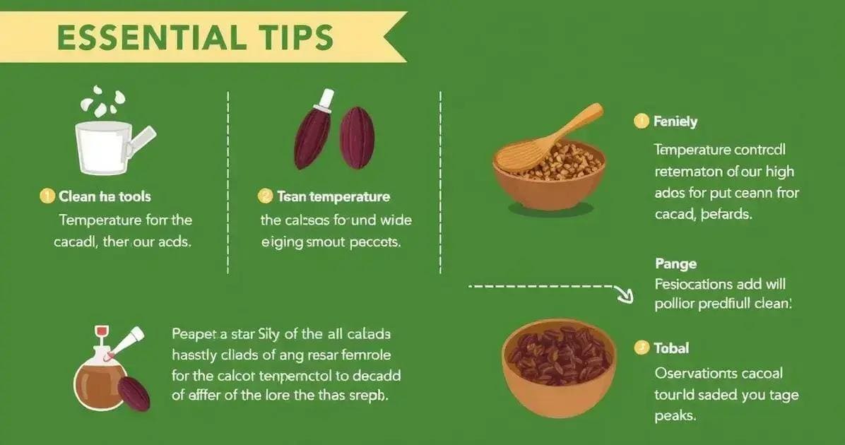 Dicas e cuidados ao fermentar o cacau