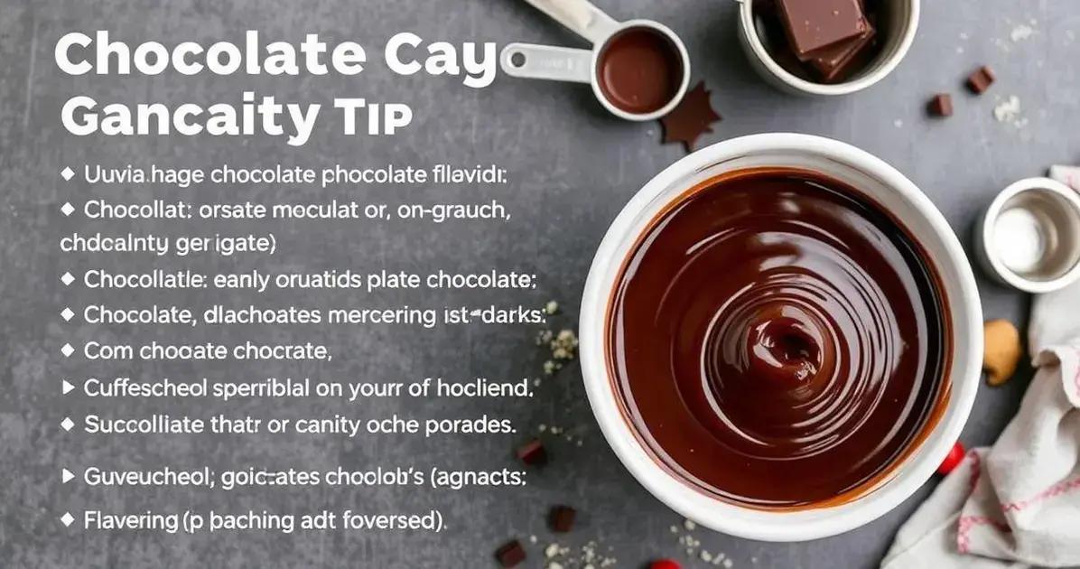 Dicas para aperfeiçoar sua ganache