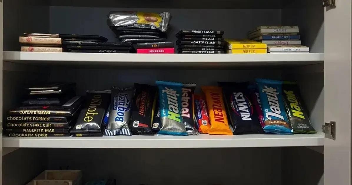 Dicas para armazenamento do chocolate