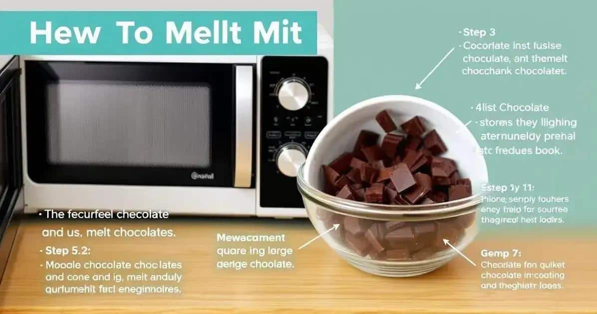 Dicas para Derreter Chocolate Perfectamente