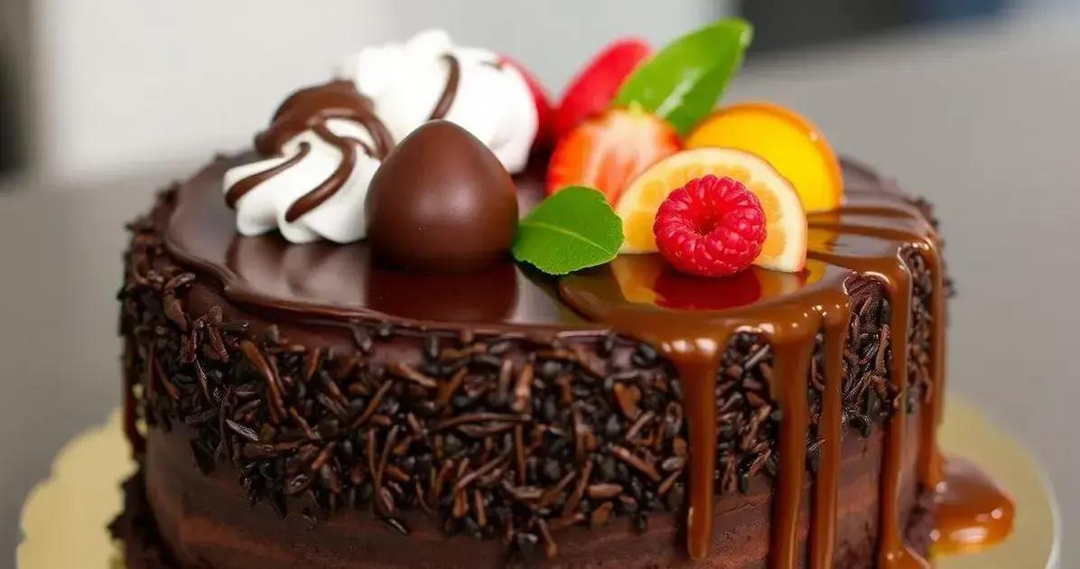 Dicas para Diferentes Coberturas de Torta de Chocolate