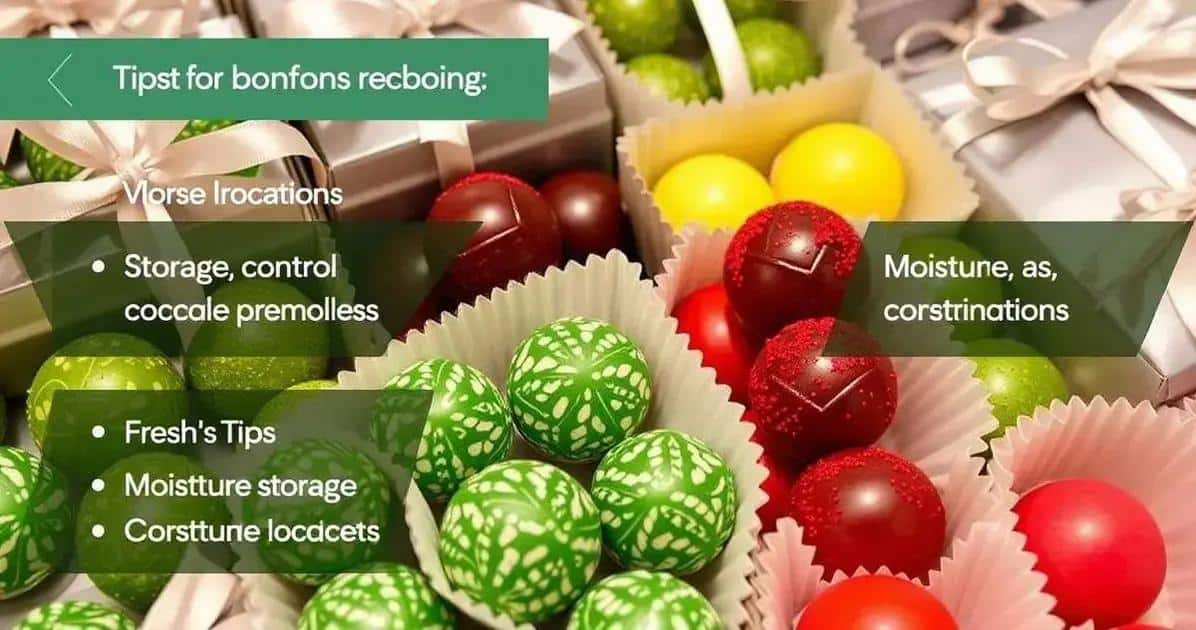Dicas para manter bombons frescos