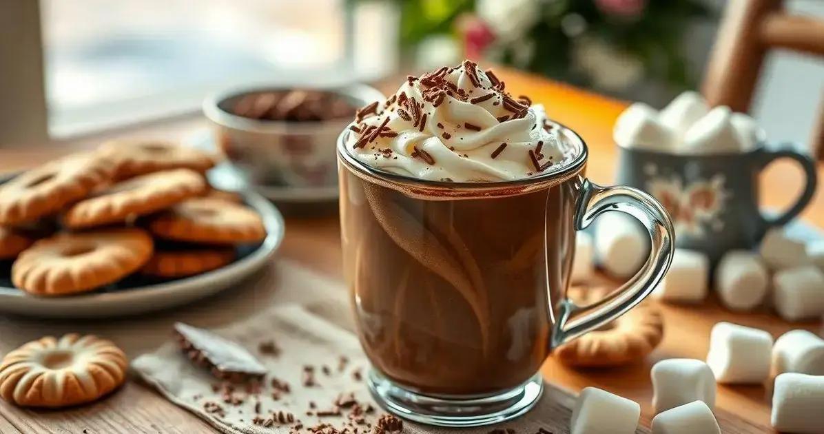 Dicas para servir o chocolate quente