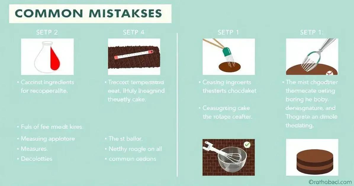 Erros Comuns ao Fazer Bolo de Chocolate