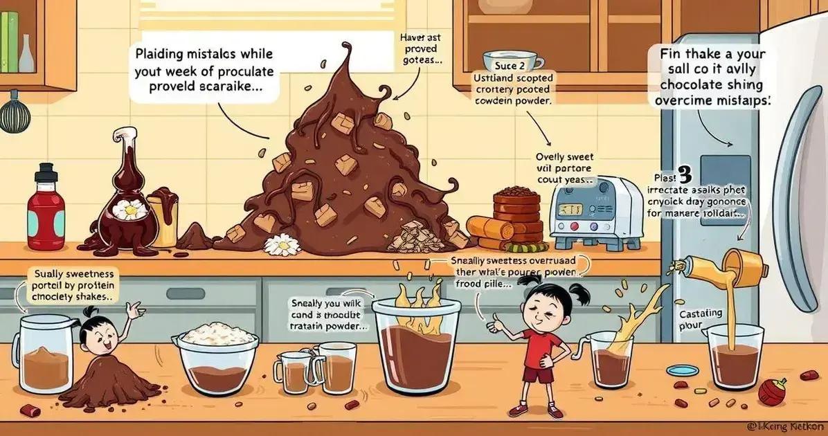 Erros Comuns ao Fazer Shake de Chocolate