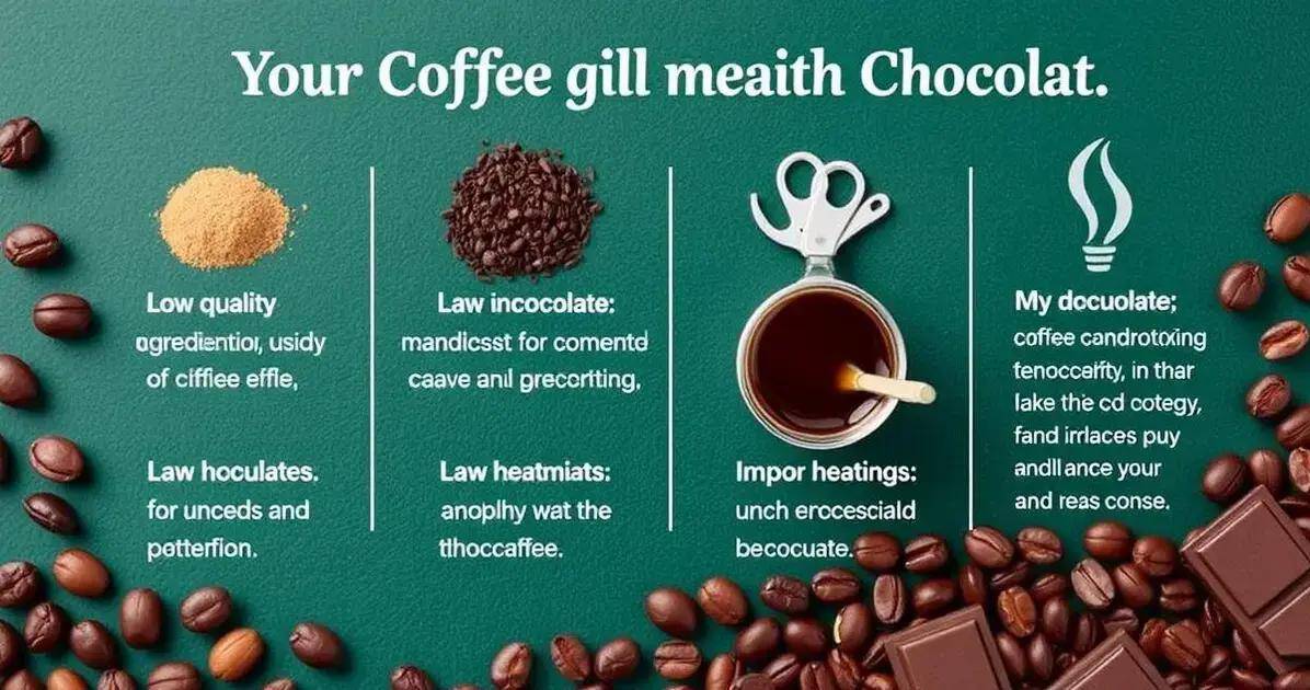 Erros Comuns ao Preparar Café com Chocolate