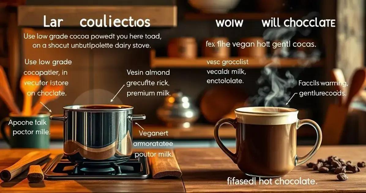 Erros Comuns ao Preparar Chocolate Quente