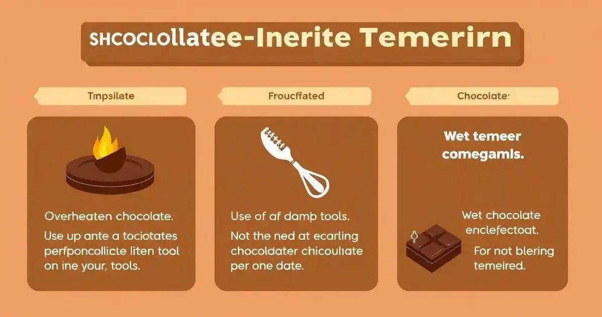 Erros Comuns ao Temperar Chocolate
