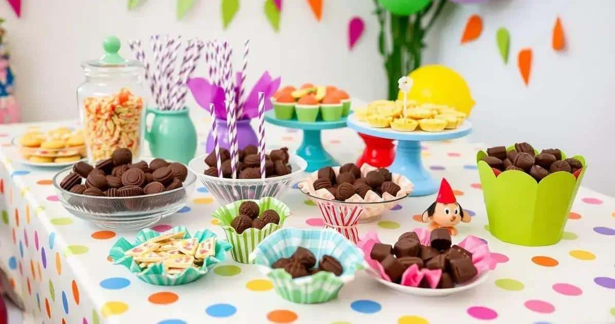 Festa Infantil com Chocolate: Lembrancinhas Criativas e Coloridas