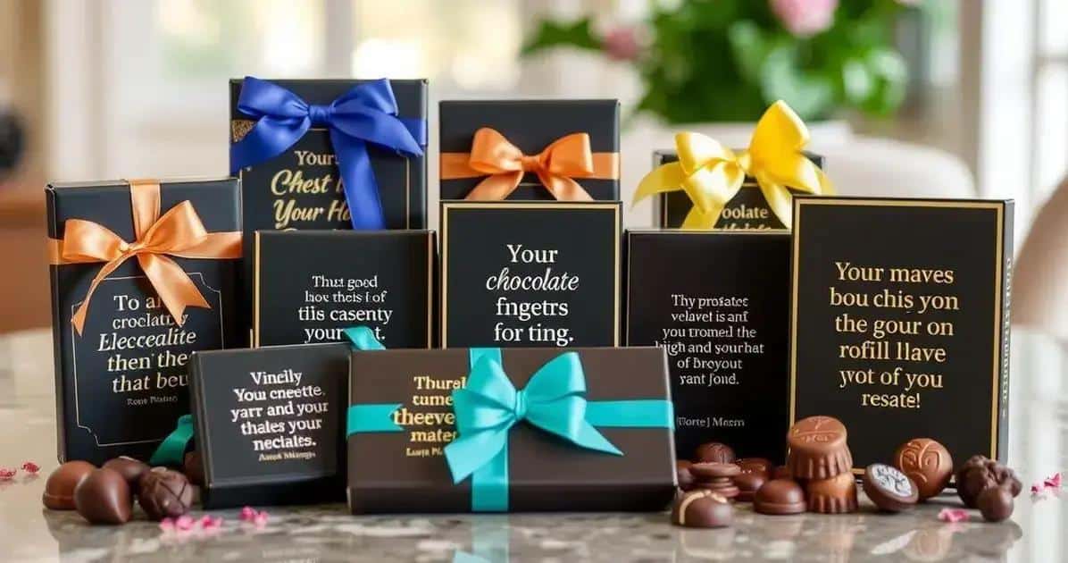 Frases que Tocam e Chocolate que Aconchega: O Presente Perfeito