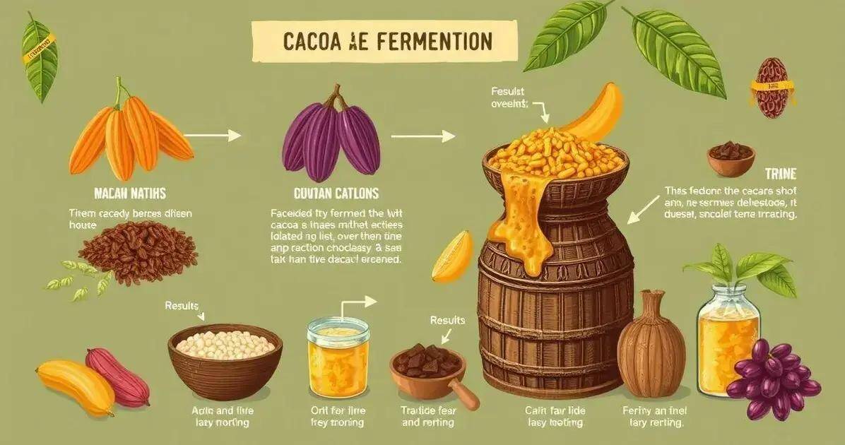 Importância da fermentação do cacau na produção de chocolate