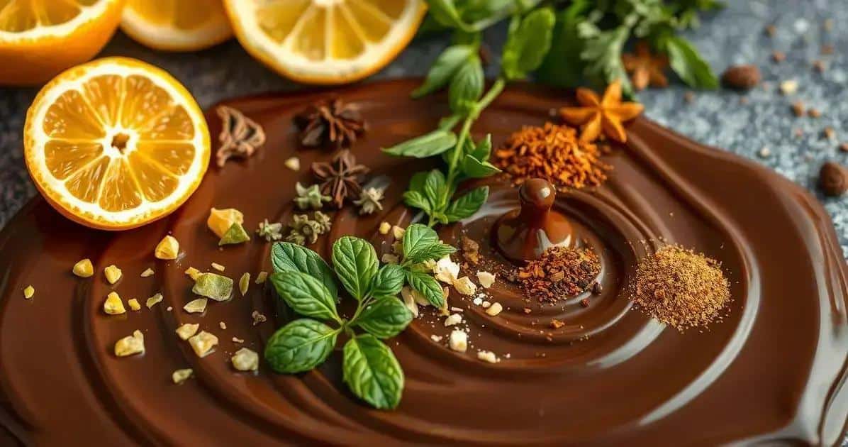 Incorporando aromas naturais ao chocolate