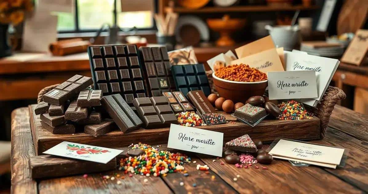 Ingredientes da Lembrancinha de Chocolate