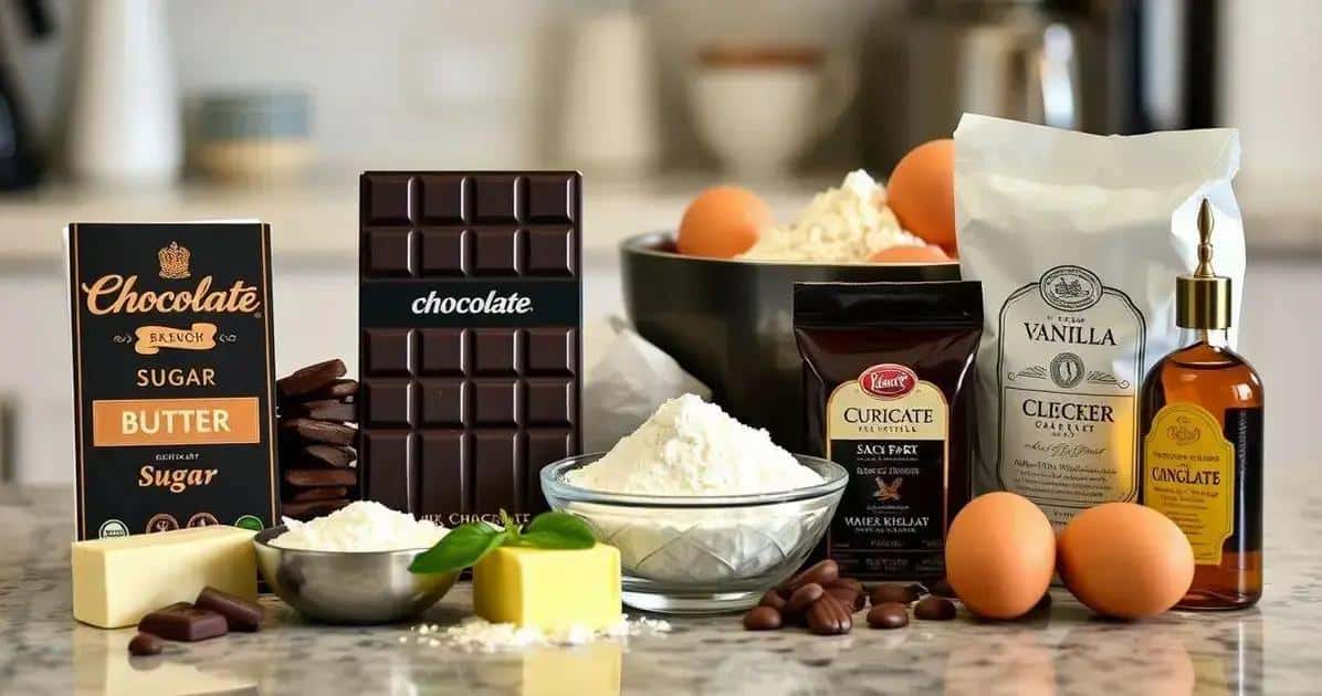 Ingredientes da Receita de Chocolate