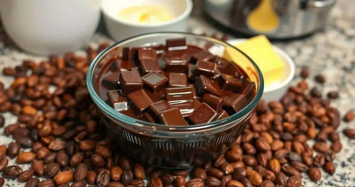 Ingredientes da Receita de Chocolate Derretido