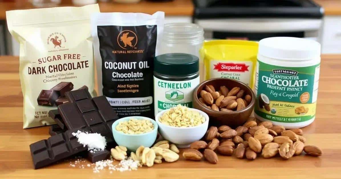 Ingredientes da Receita de Chocolate Sem Açúcar