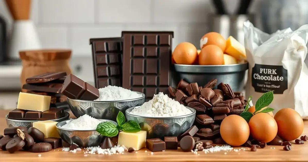 Ingredientes da Receita de Chocolate