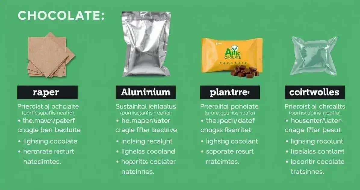 Ingredientes das Embalagens de Chocolate
