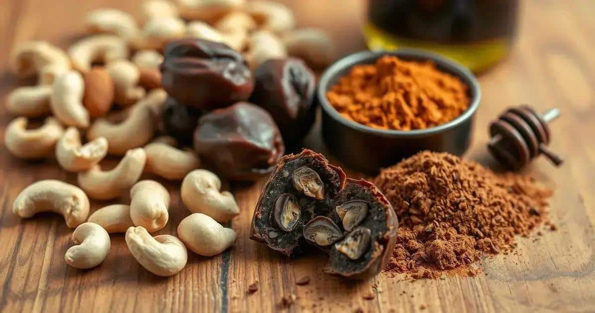Ingredientes das Trufas Veganas