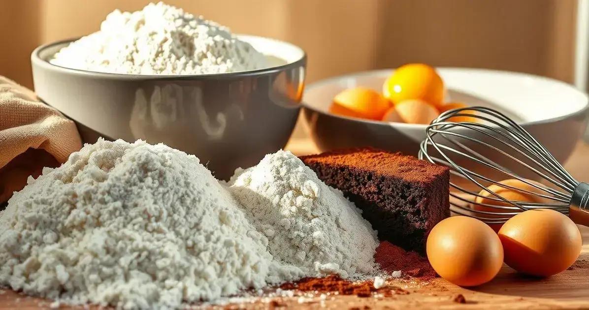 Ingredientes do Bolo de Chocolate Fofo e Molhadinho