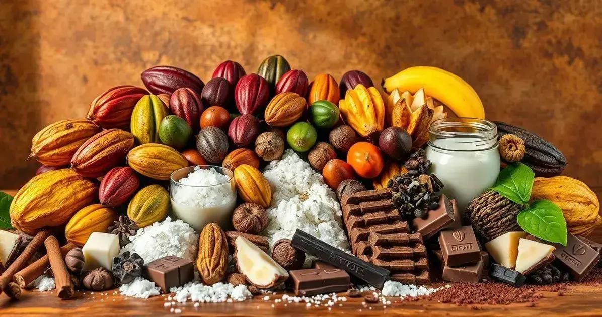 Ingredientes do chocolate ao Brasil