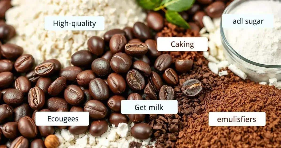 Ingredientes do Chocolate das Grandes Marcas
