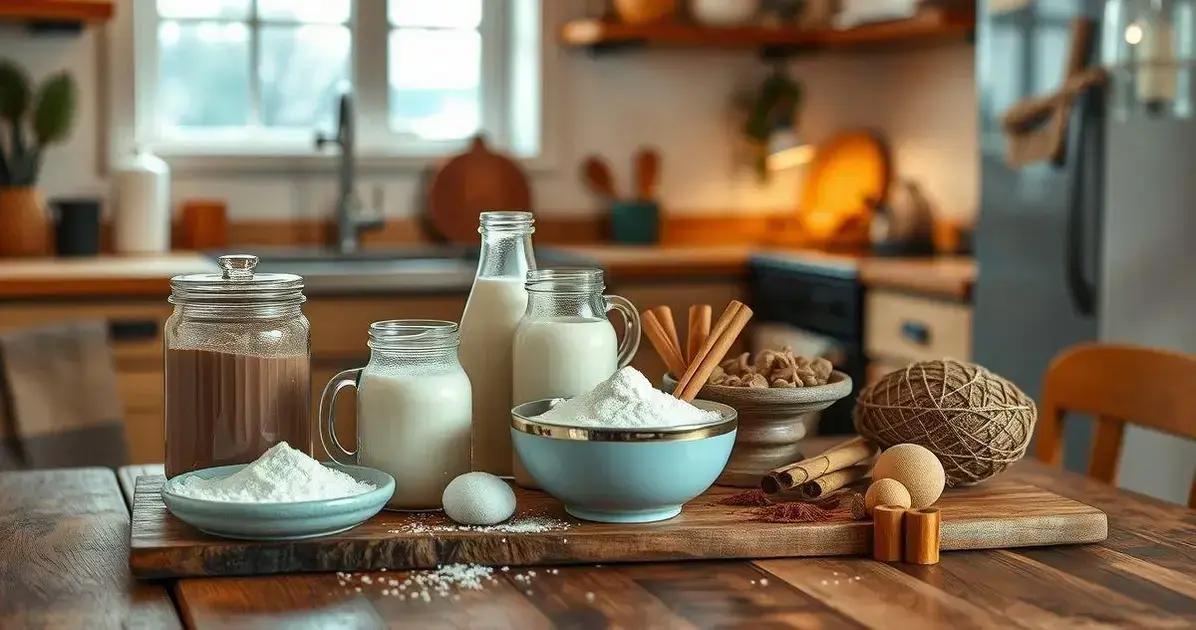 Ingredientes do Chocolate Quente Vegano