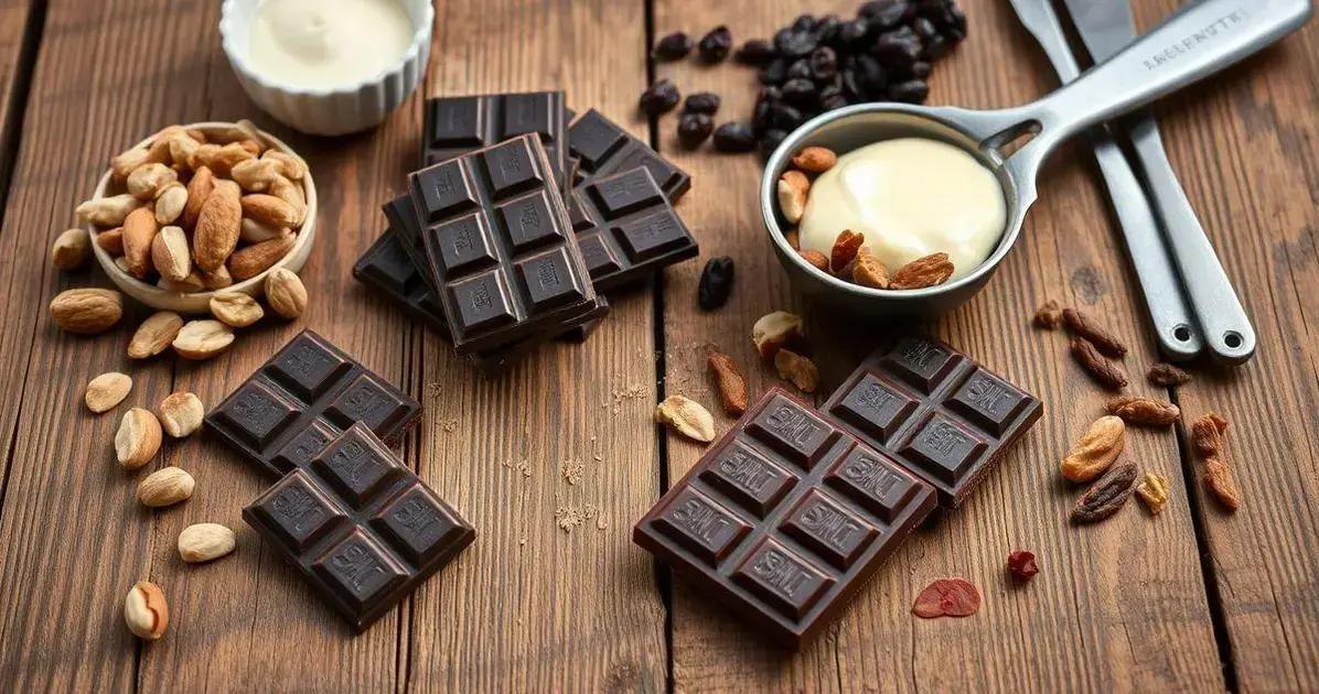 Ingredientes do Tablete de Chocolate Caseiro