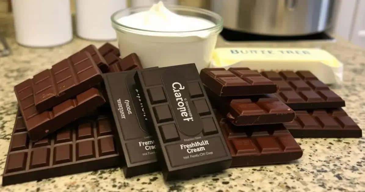 Ingredientes essenciais para ganache perfeita