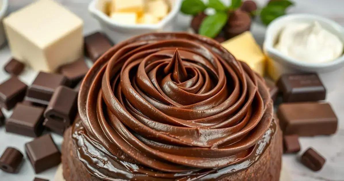 Ingredientes para a Cobertura de Chocolate
