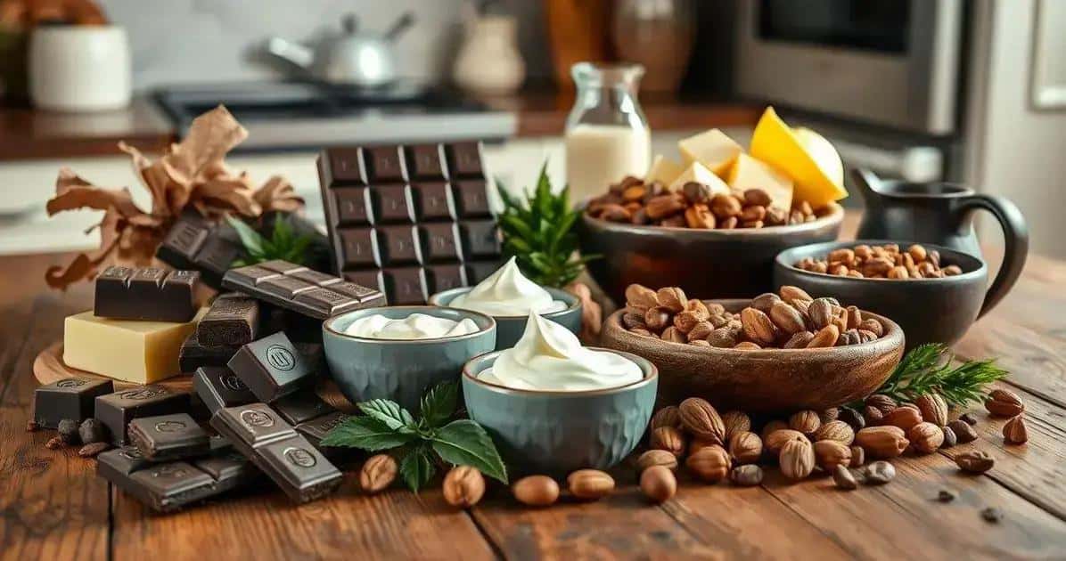 Ingredientes Para a Receita de Chocolates