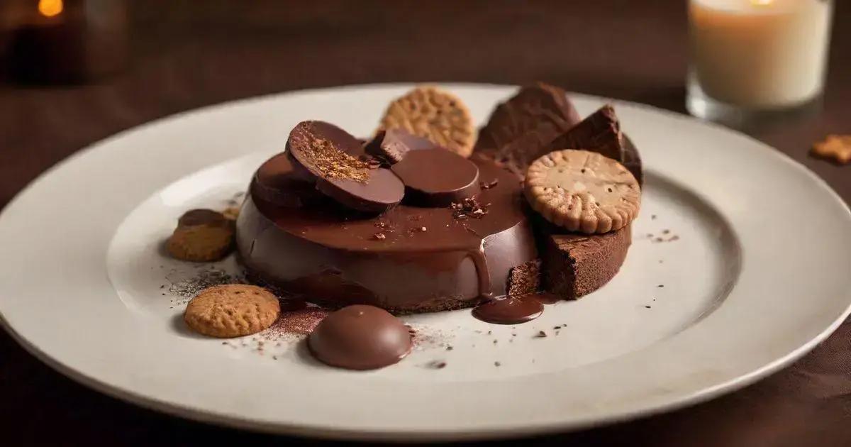 Ingredientes para a Sobremesa Rápida de Chocolate