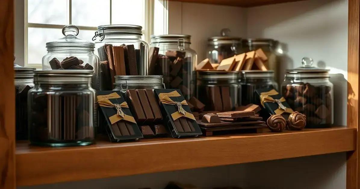 Ingredientes para Armazenar Chocolate