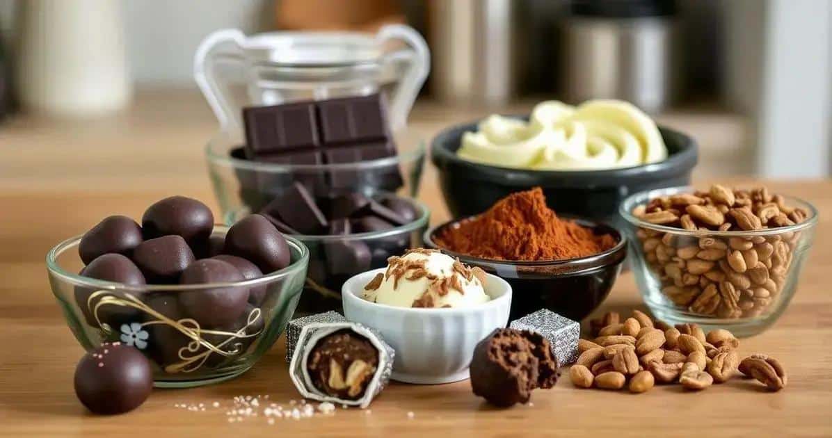 Ingredientes Para As Trufas Que Não Derretem
